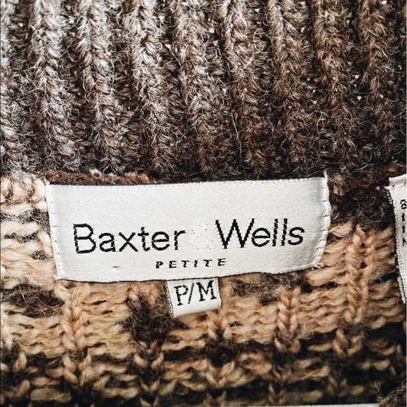 Vintage acrylic wool blend brown fair aisle sweater ugly Christmas sweater - Picture 3 of 4